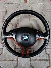 BMW E39 Volant + Řadící Páka Dřevodekor TOP Stav - 5