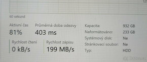 3,5" HDD SATA 250-1TB, otestované, v pořádku a SSD 256GB - 5