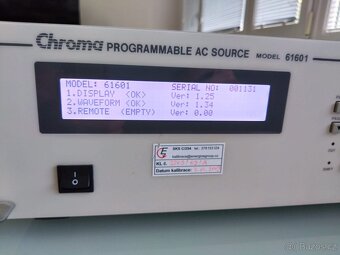 Chroma 61601 - programovatelný střídavý zdroj - 5