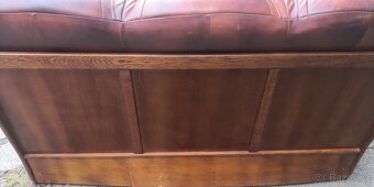 Kožená rozkládací sedací souprava - 5