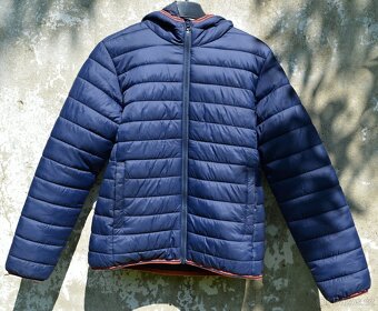 Chlapecká tmavomodrá prošívaná bunda vel. 158 - 5