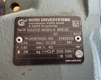 Elektromotor s prevodovkou 45 ot/min - 5