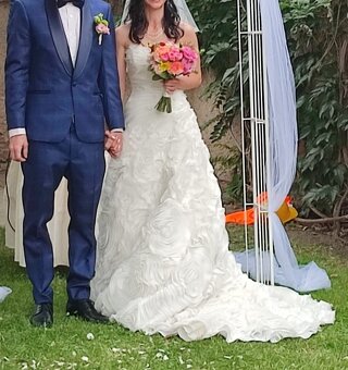 Svatební šaty Pronovias, velikost 36 - 5