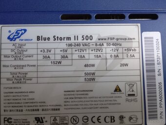 ATX zdroj Blue Storm II 530 Wattů - 5
