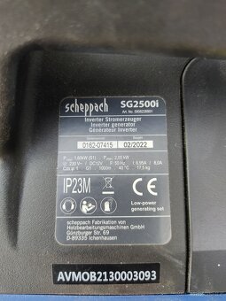 elektrocentrála invertor Scheppach SG 2500i - 5