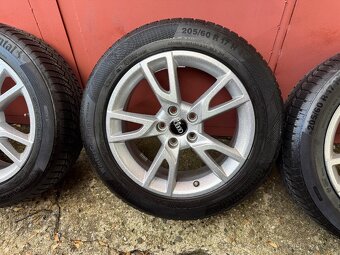 Alu kola AUDI Q3 , 5x112 r17 , zimní pneu 205/60 r17 - 5