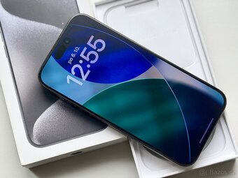 iPhone 15 Pro Black Titanium BATERIE 100% TOP - 5