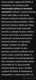 Logitech RS řadička/ruční brzda - 5