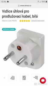 Vidlice na kabel/prodlužku 220v - 5