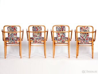 Pohodlná křesílka, židle TON, J. Hoffman, 4 kusy. - 5