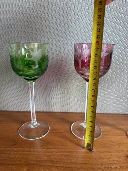 2 x skleničky zn.Moser. - 5
