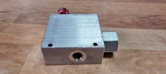 Škrtící ventil třícestný HBS, G3/8", hliníkový - hydraulika - 5