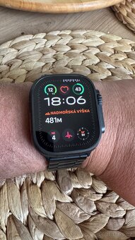 Apple Watch Ultra 2 Black - měsíc staré, 100% stav - 5