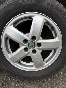 Alu kola 5x100 6x15 ET38, pneu. 195/65 r15 - 5