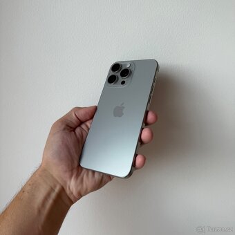 APPLE IPHONE 15 PRO MAX 256GB-PŘÍRODNÍ TITAN,BATERIE 100% - 5