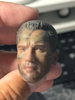 Predator 3x hlava Dutche na figurku 1/6 - A.Schwarzenegger - 5