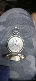 Staré stříbrné kapesní hodinky - 5