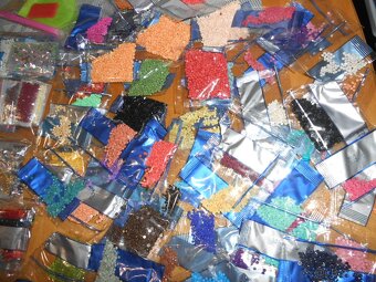 Sady flitrů na obrázky - nové + načaté + 3kusy obrázky-foto - 5