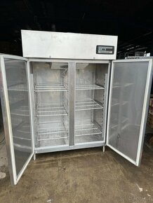 Nerezová lednice dvoudveřová 140x82x205cm - 5