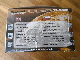 Stalkerový / dravcový set Anaconda Walker - prut + naviják - 5