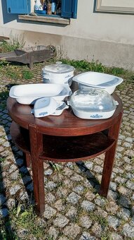 Odkládací stolek se skleněnou deskou - 5