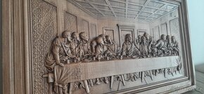 Drevený obraz Leonardo da Vinci"Posledňa večera"45×84cmhr-4c - 5