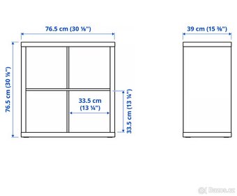 REZERVACE Ikea Kallax 2x2 s dvířky černý - 5