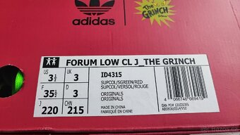 Nové Adidas Forum Low CL J_THE GRINCH, vel. 35 1/2 - 5
