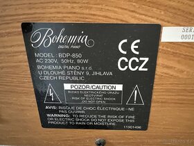 prodám piano Bohemia BDP-850 - 5