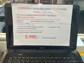 COMPAQ/Záruka12m/SSD120GB/RAM4GB/WINDOWs 10 - 5