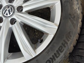 17"zimní alu sada Stockholm 5x112 origo Touran 2 215/55 - 5