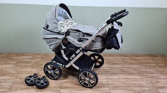 Gesslein Kočárek F6 Air+ s koženým madlem a C1-Lift taškou - 5