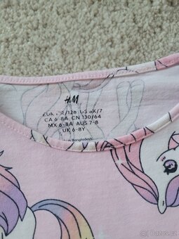 Dívčí šatky 128 - jednorožec/srdíčka - 5