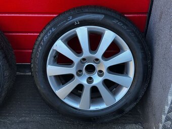 Original ALU kola Borbet 16" 7J ET40 zimní pneu 205/55/R16 - 5