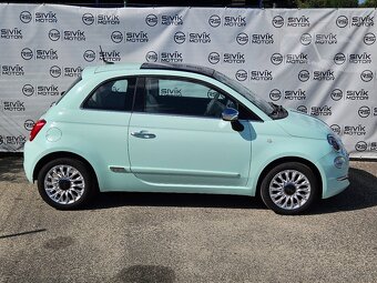 PRODÁNO - Fiat 500 Lounge 1.2 51kW Facelift PANO KLIMA - 5