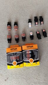 Led žárovky 12V žluté / červené - 5