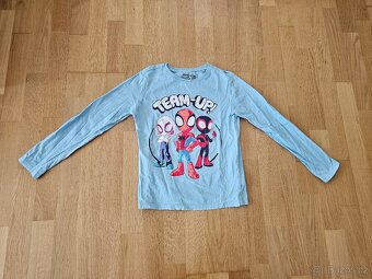Set triček s dlouhým rukávem, 6x tričko, vel. 128 - 5