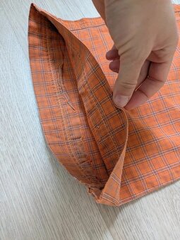 Oranžové kostkované Rejoice kalhoty / vel. S - 5