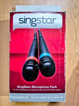 Predám Singstar mikrofóny na PS2 a PS3 – 5 hier zadarmo - 5
