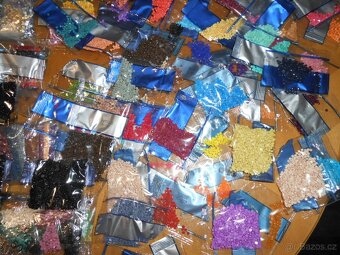 Sady flitrů na obrázky - nové + načaté + 3kusy obrázky-foto - 5