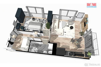 Prodej bytu 2+kk, 63 m², Žleby - 5