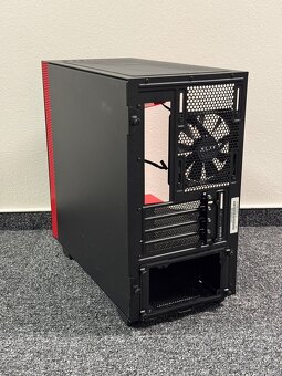 NZXT H400 Black / Red - mATX case červená - 5