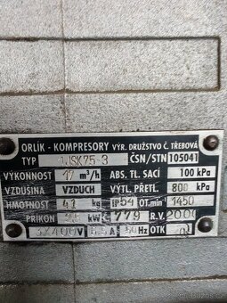 Prodám kompresor ORLÍK - 5