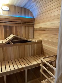 Luxusní Fínska sauna z cedru pro 4-6 osob. - 5