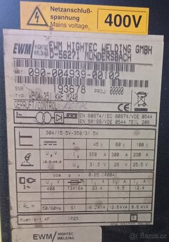 Synergická MIG/MAG svářečka EWM Wega 351 KWE - 5