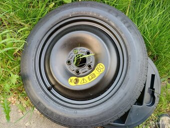 Zimní pneu 205/55 R16 obuté na plechu 5x108 + dojezdovka - 5