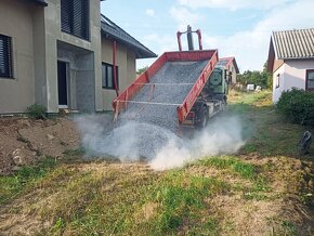 Výkopové práce, přistavení kontejneru, míchání betonu - 5