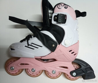 Kolečkové brusle Powerslide Khaan JR PINK EU 27-30 - 5