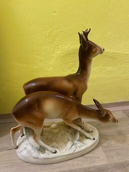 Sochy jelen a srnka, kůň více kusů - 5