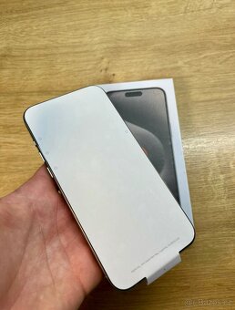 iPhone 15 Pro Max Natural Titanium BATERIE 100% TOP - 5
